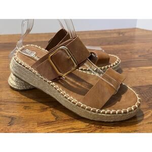 Los Cabos Women’s Lupa Espadrille Sandals – Tan – Size 40 – NWOB